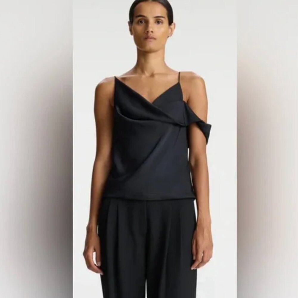 ALC- Ramona Satin Asymmetrical Top size 0
